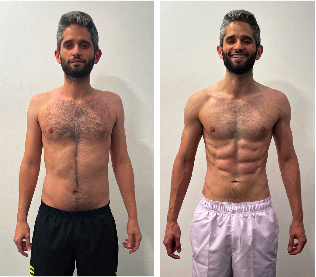 Chris-before-after- 12 weeks-front